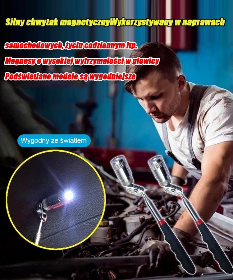 Strong magnetic telescopic pickup