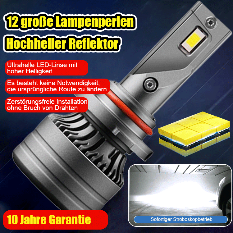 Luft- und Raumfahrttaugliche LED-Fernlichtscheinwerfer für Autos