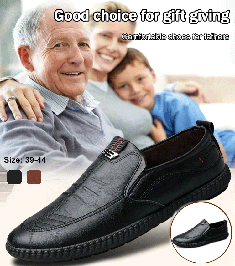 Ανδρικά παπούτσια slip-on δερμάτινα
