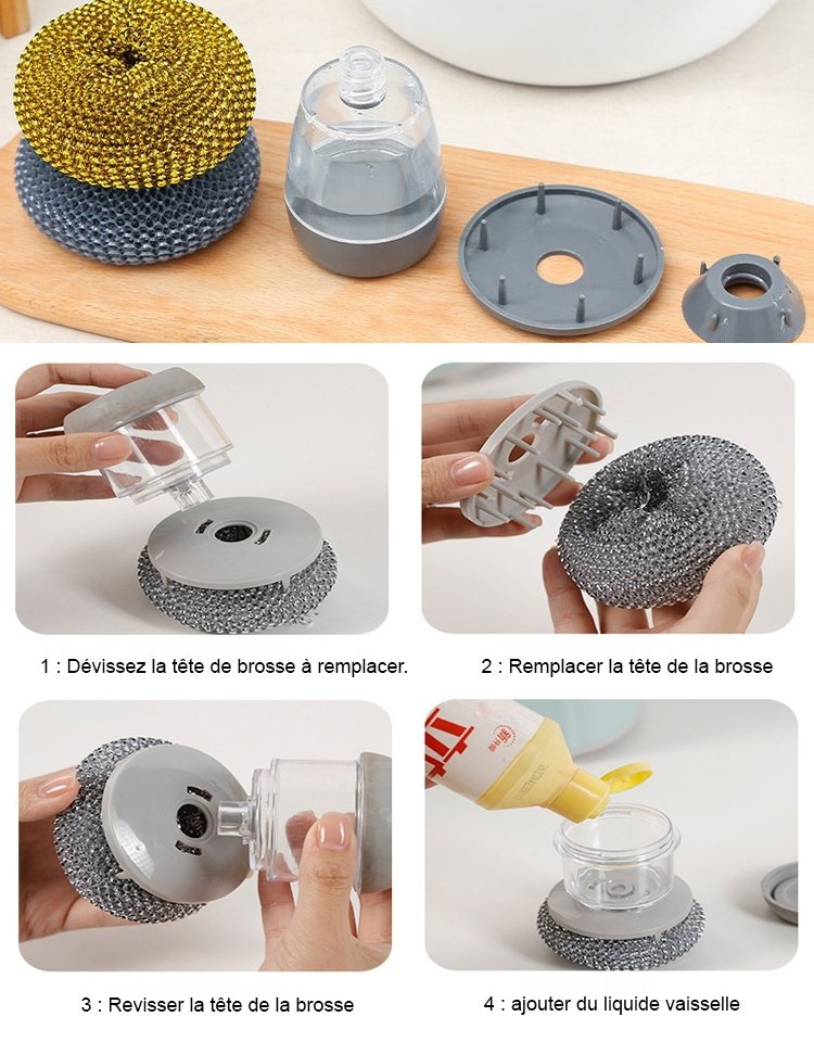 Brosse à vaisselle automatique