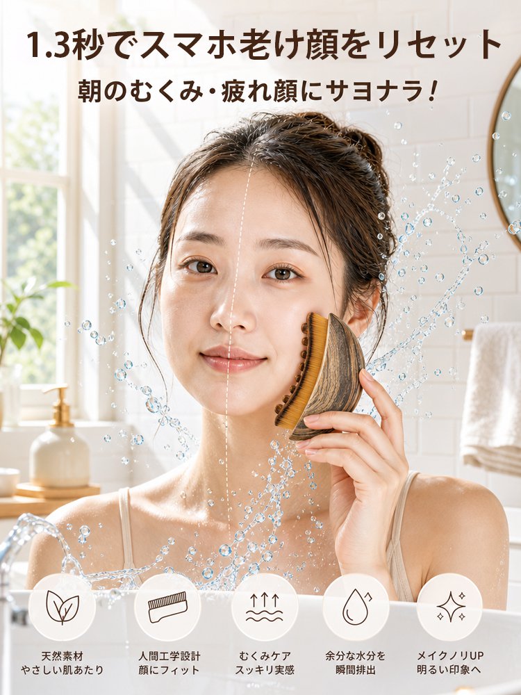 【皮膚科医監修】小顔ケアブラシ