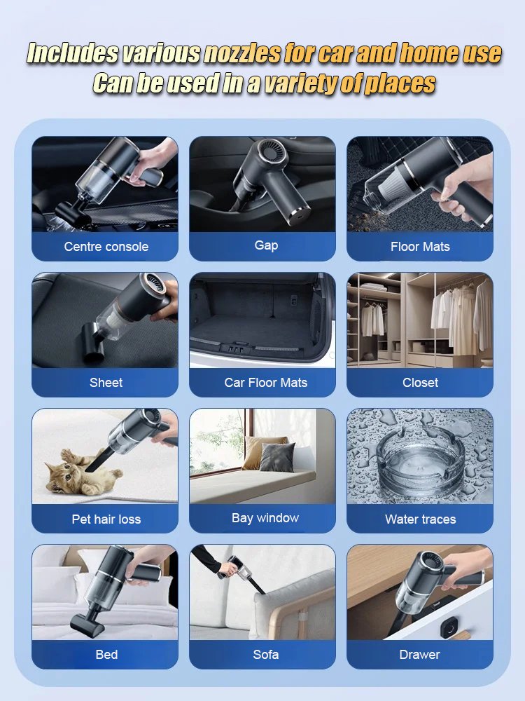 Cordless Handheld Car Vacuum Cleaner