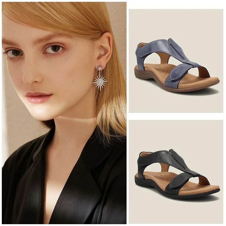 Sandales plates avec soutien de la voûte plantaire