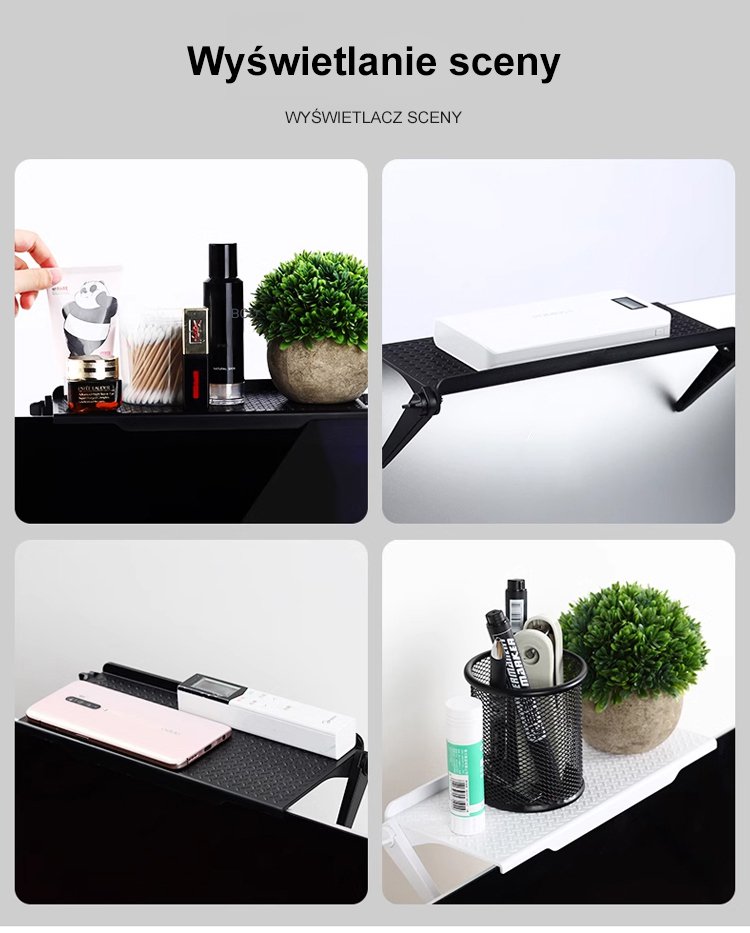 Stylowa półka RTV na dekoder