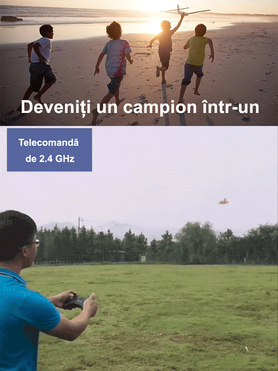 Aeronava de control de la distanță rezistent la apă cu lumină LED