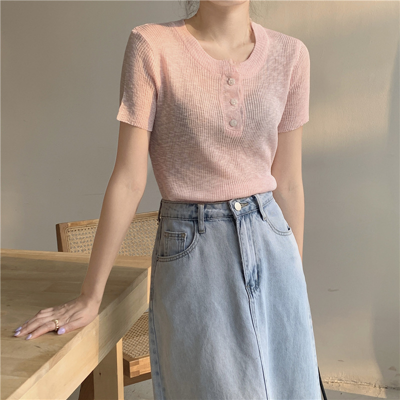 여성 봄 여름 린넨 스웨터 다양한 색상