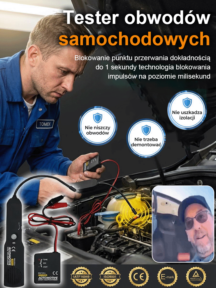 Tester obwodów samochodowych