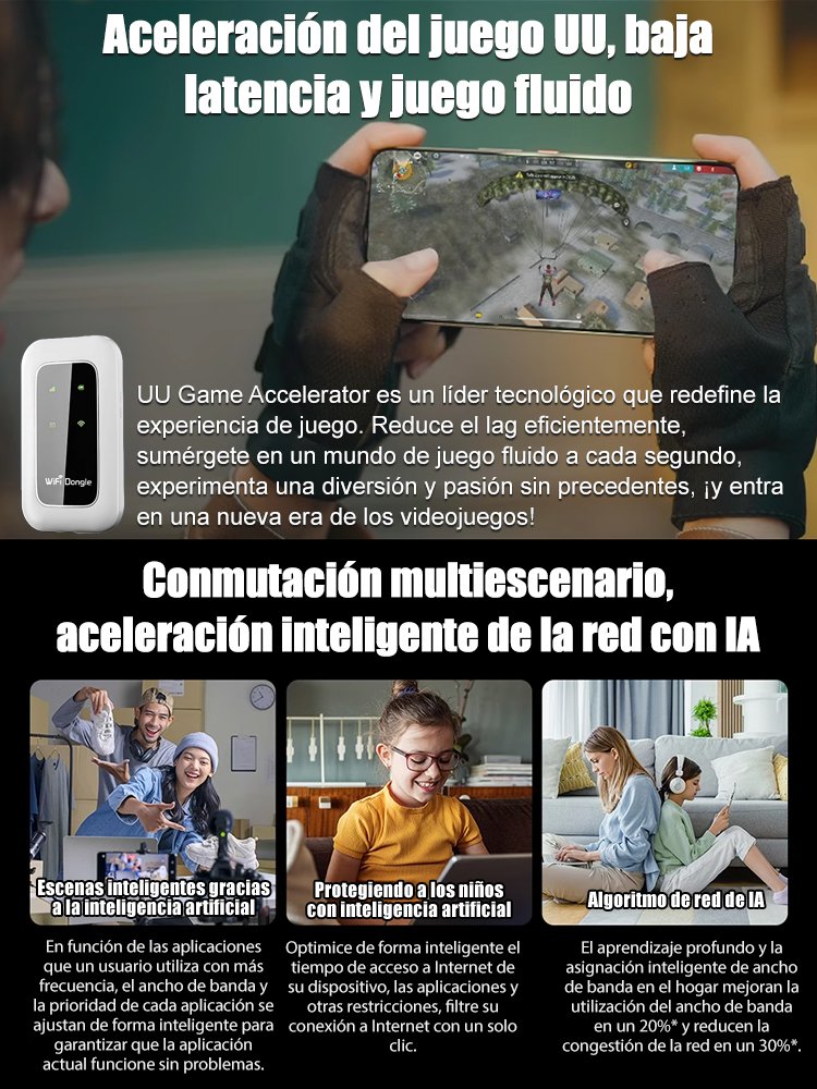 【Encender y usar, gratis de por vida】WiFi portátil universal