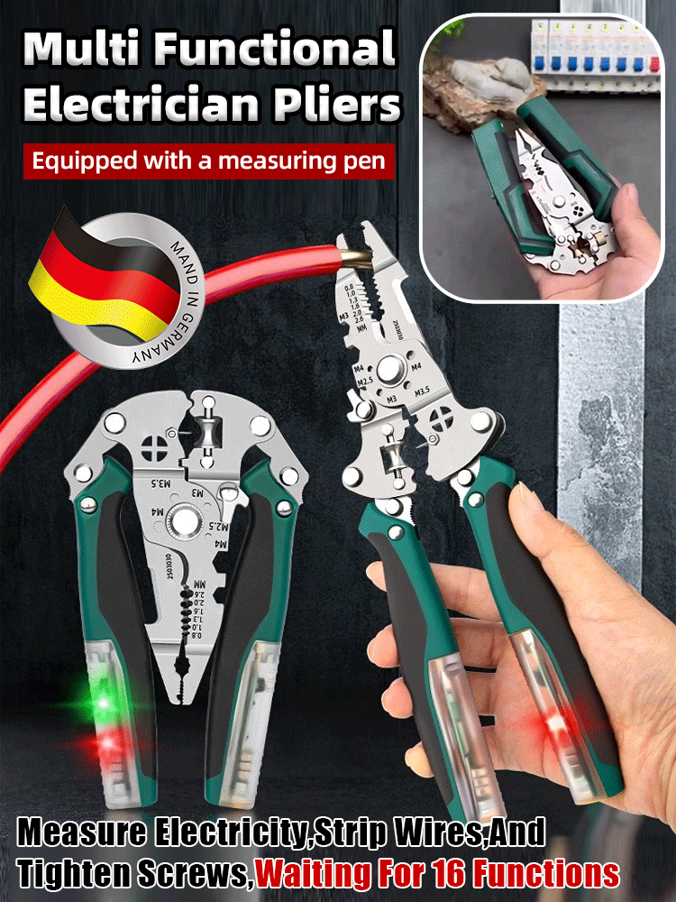 Industrial-grade multifunctional electrician's pliers