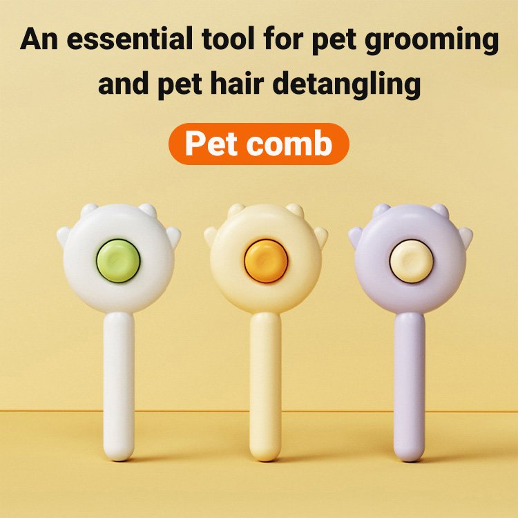 Pet cat and dog shed hair removal comb