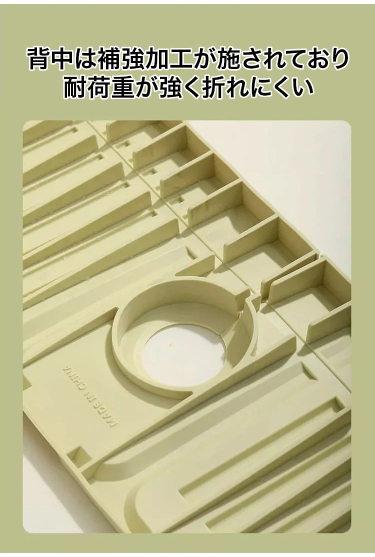 耐久性抜群のシリコン製キッチン水切りマット