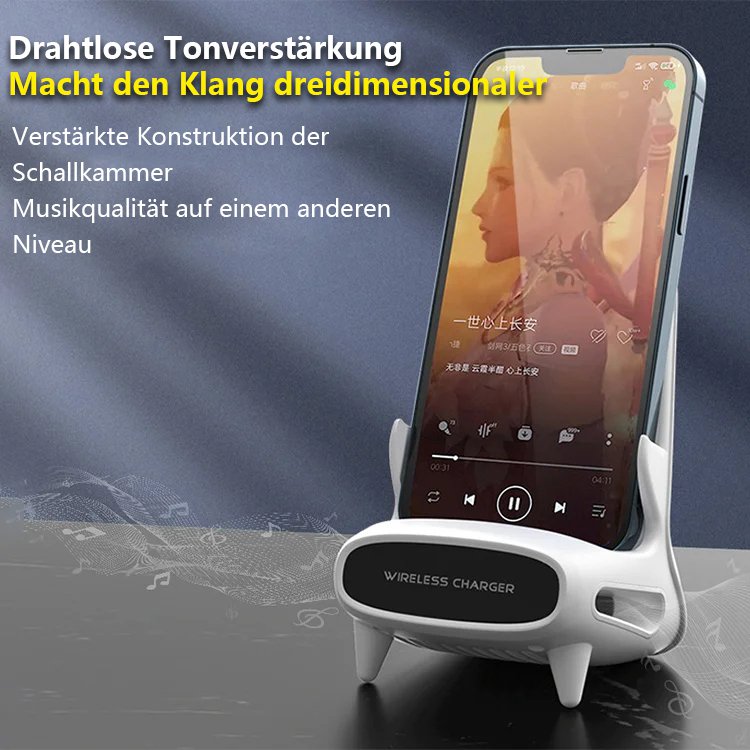 Vertikaler Desktop-Ständer für kabelloses Schnellladen