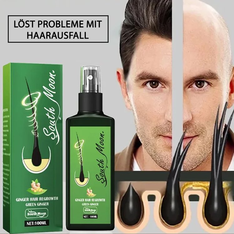 Haarwachstumsspray mit Ingwer