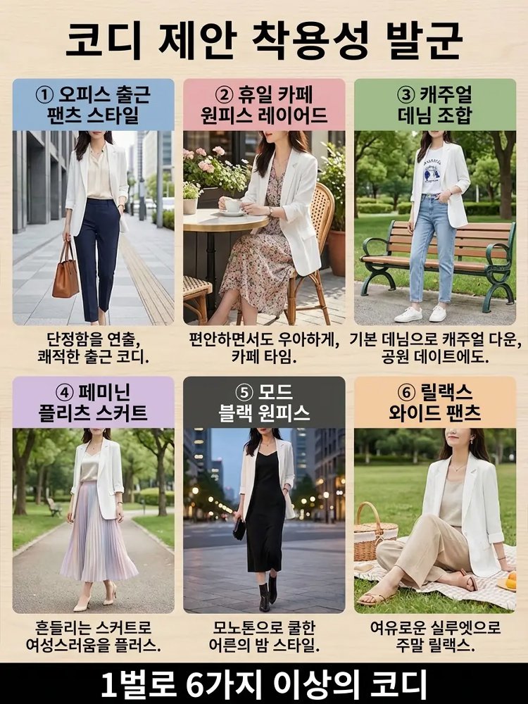 3/4 소매 자외선 차단 기능이 있는 세련된 여성용 정장 재킷