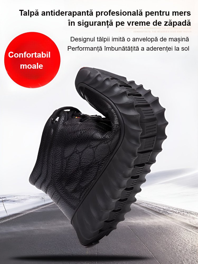 Cizme de zăpadă confortabile și călduroase cu vârf mijlociu