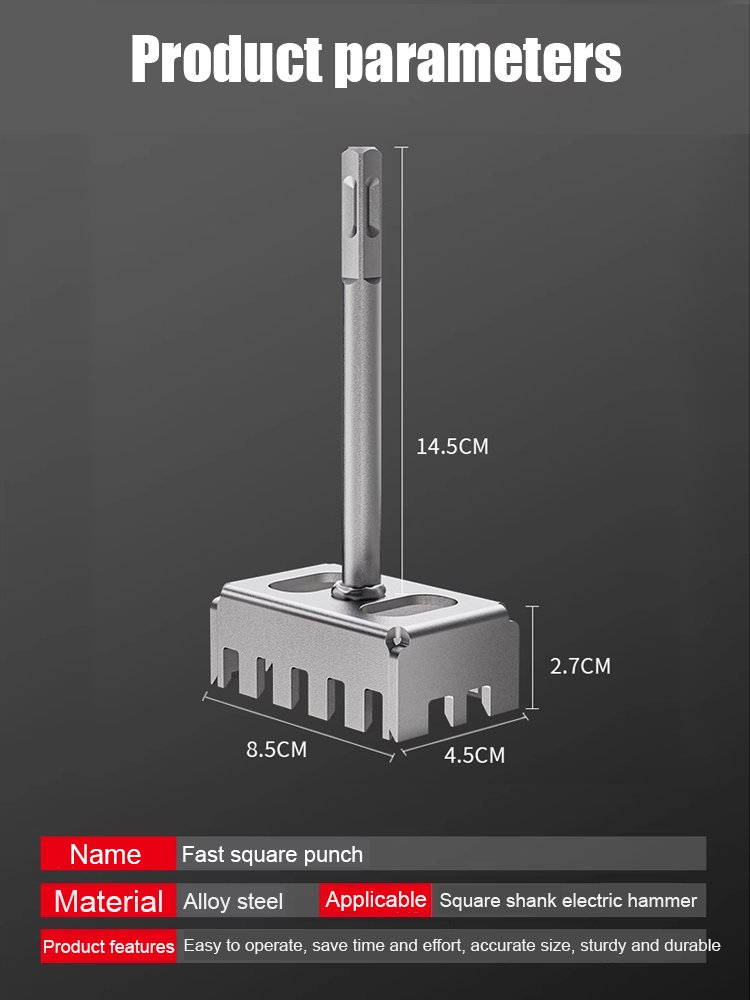 Quick Square Hole Punch