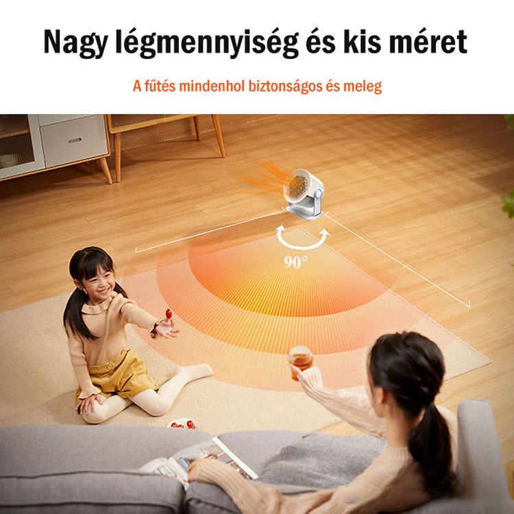 Eco energiatakarékos gyorsfűtő ventilátor, naponta csak 1 kWh! ⚡