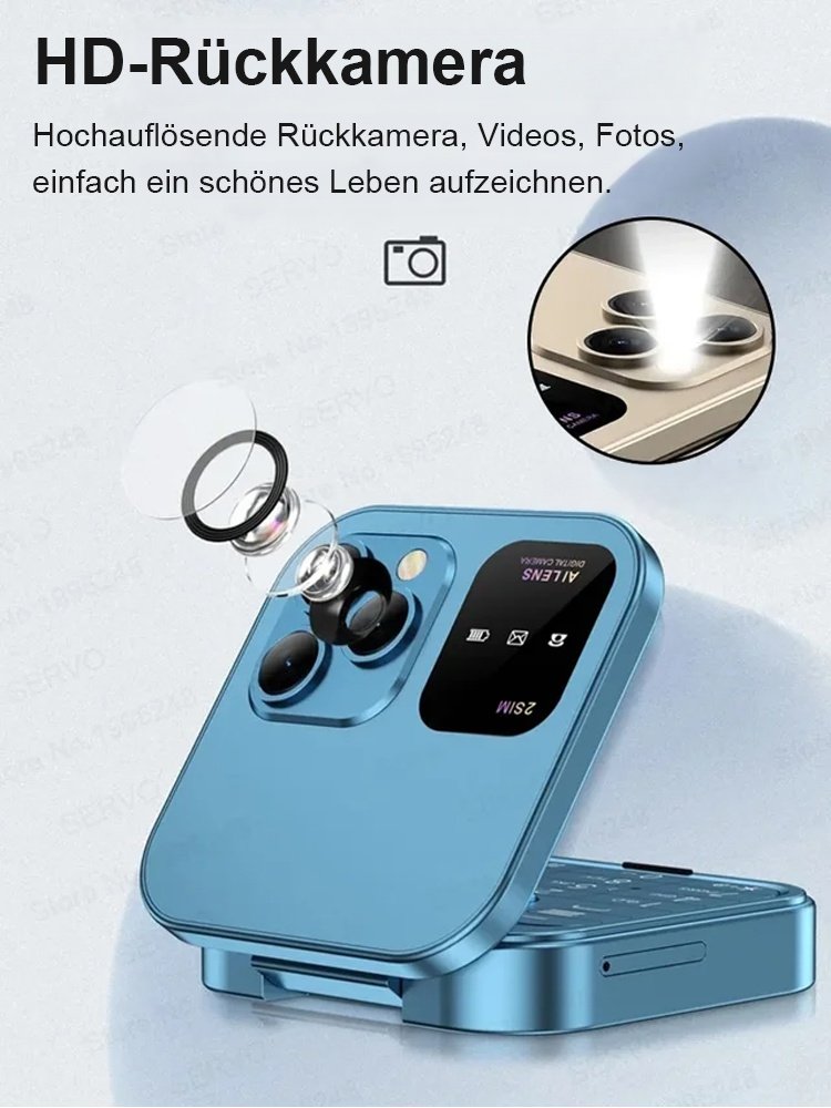 Klappbares Telefon mit Flip Button