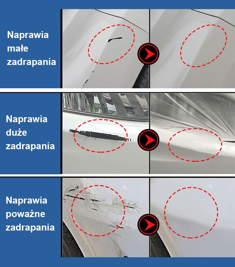 Cudowny środek do naprawy powierzchni samochodu, pielęgnacja powierzchni samochodu, szybka naprawa, 