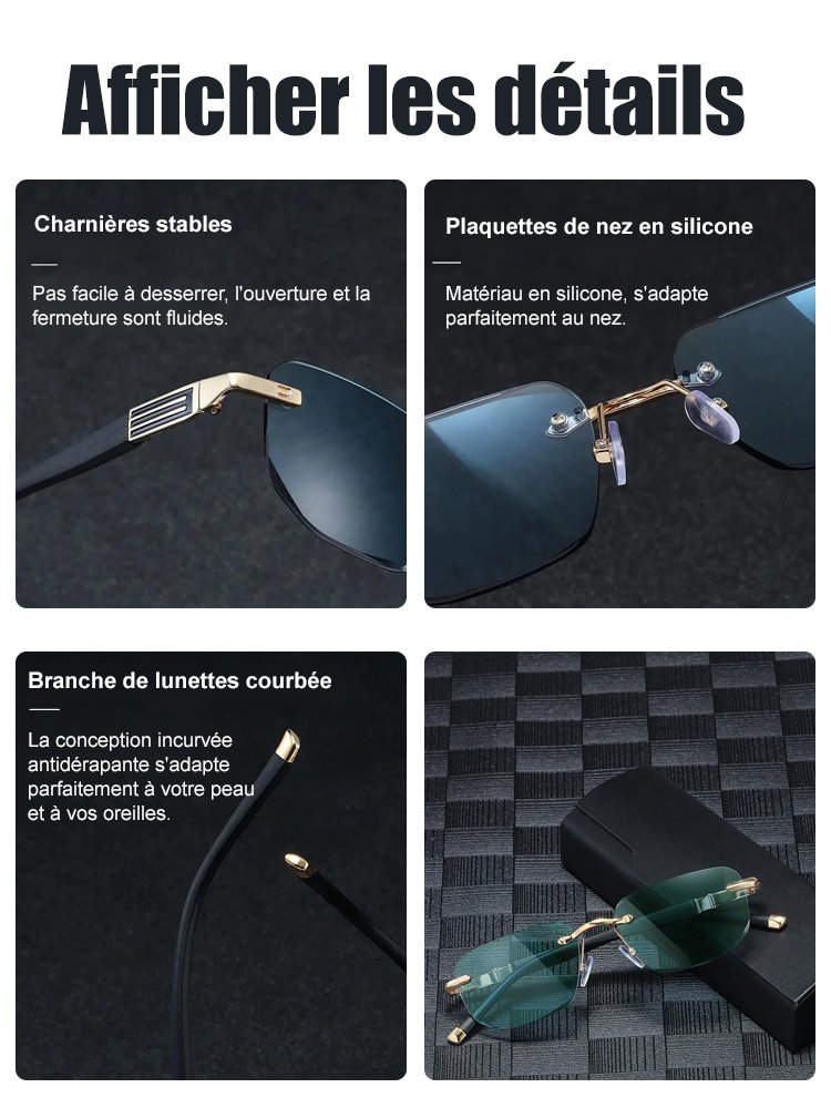 Lunettes de lecture intelligentes avec zoom