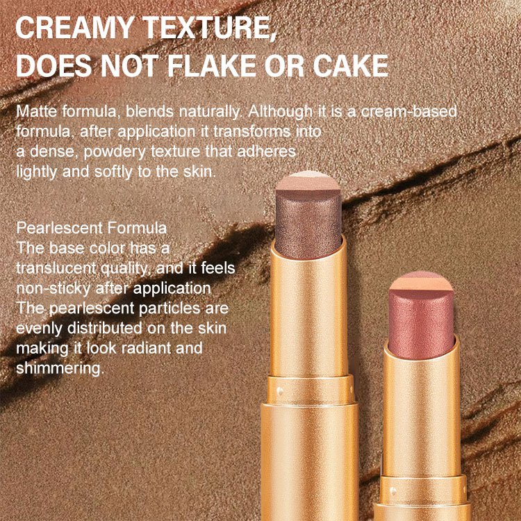 【A Touch of Three Colors】Golden Diamond Three-Color Eyeshadow Stick
