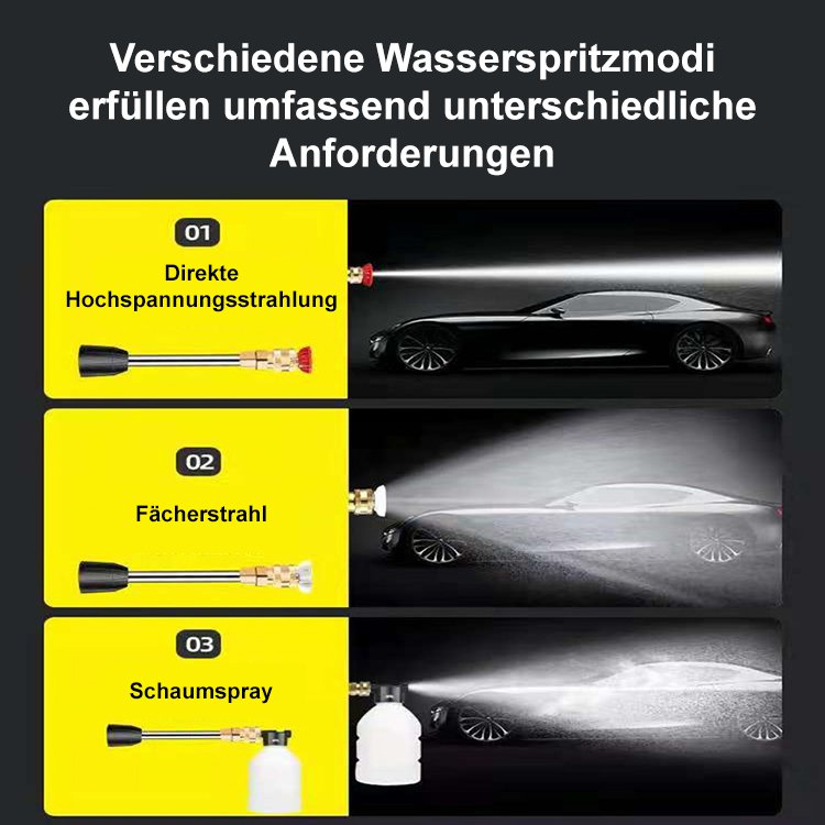 Home Tragbare, wiederaufladbare Hochdruck-Autowaschanlage