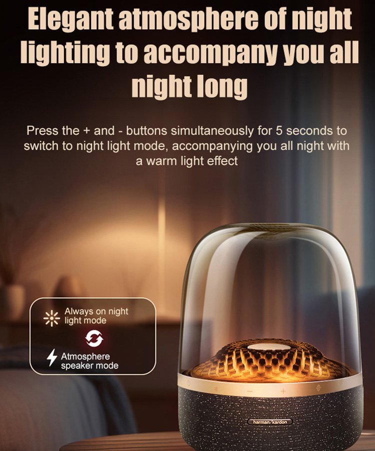 New Colored Glass Light Bluetooth Speaker