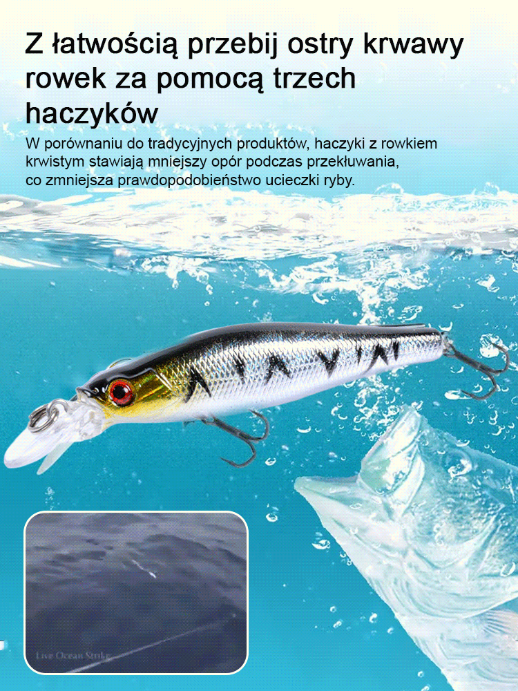 [Ogólne] Road Runner zawiesza przynętę Hot Stamped Laser Bionic Bait
