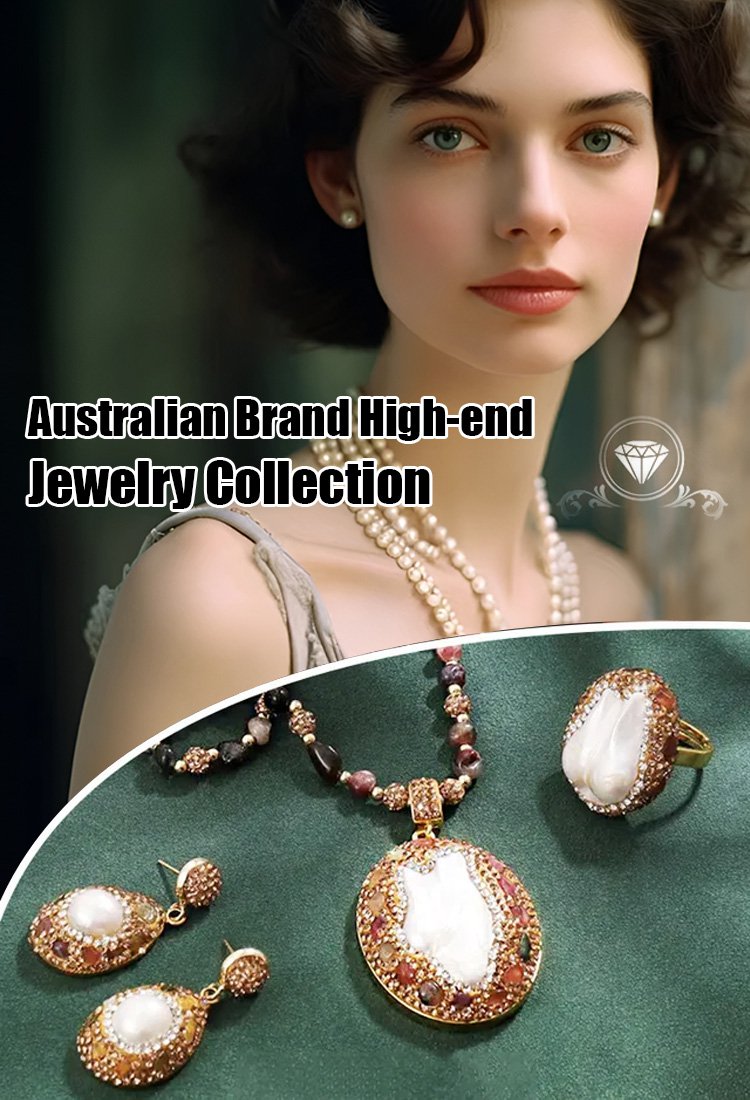 Diamond inlaid natural pearl necklace