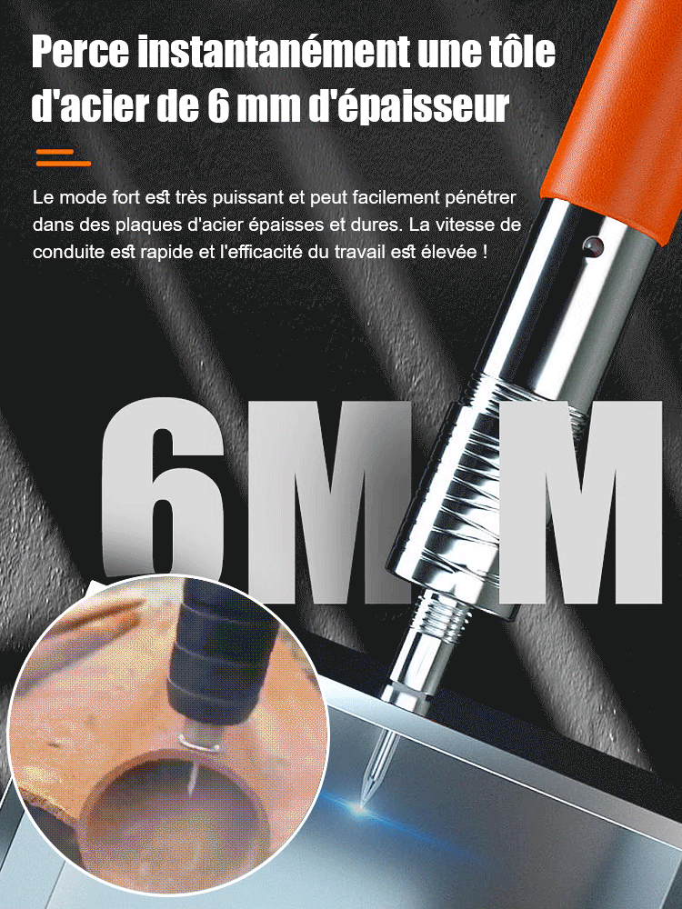 Pistolet à clous manuel avec silencieux