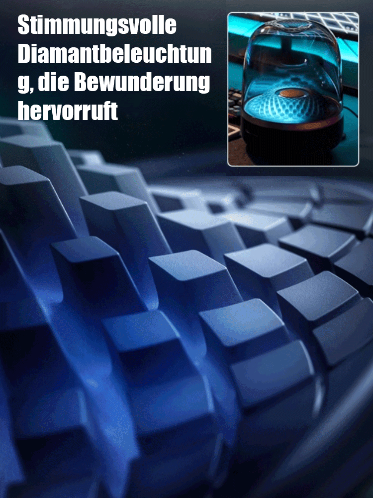 Schwarz-goldener schillernder Kristalllautsprecher