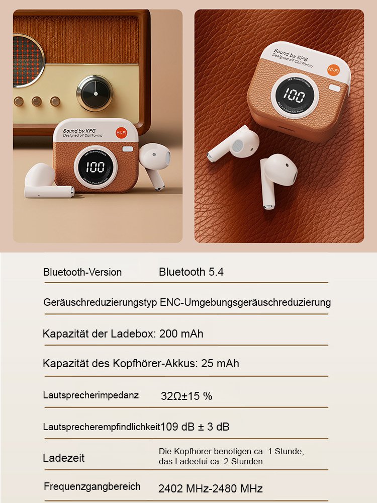 [Tiktok heißer Verkauf] Drahtloses HIFI-Bluetooth-Headset mit langer Akkulaufzeit