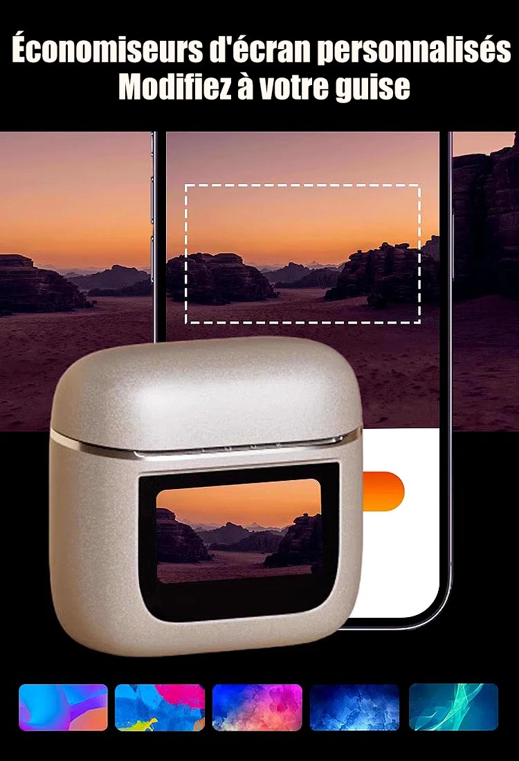 Oreillette Bluetooth à annulation de bruit entièrement intelligente