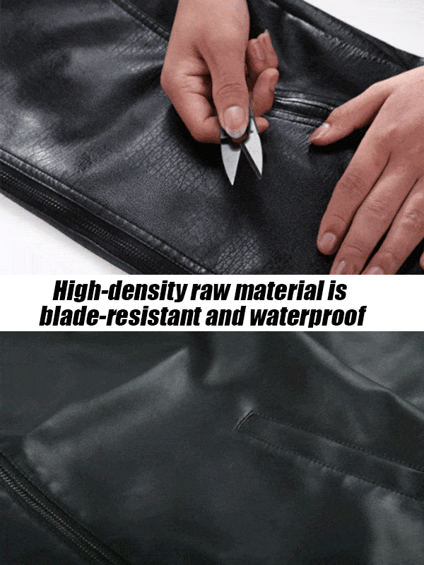 Luxury Men's Lapel Leather Jacket