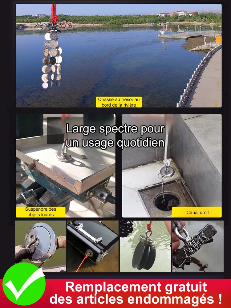 Aimant de récupération puissant
