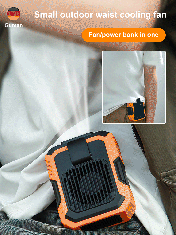 FM-Small outdoor waist cooling fan