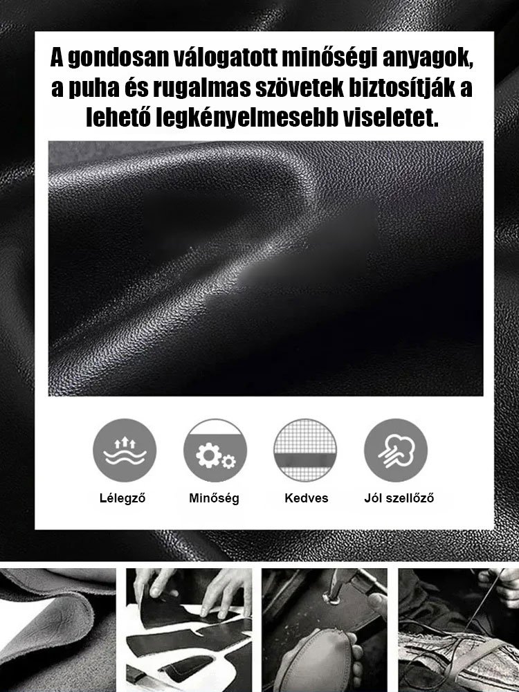 5 cm-es férfi alkalmi vastag talpú munkáscipő