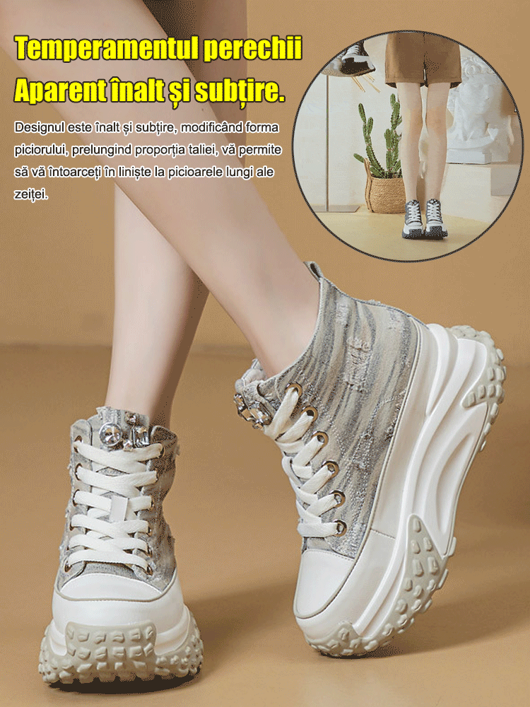 Pantofi de înălțime ușoare pentru femei, cu vârf înalt