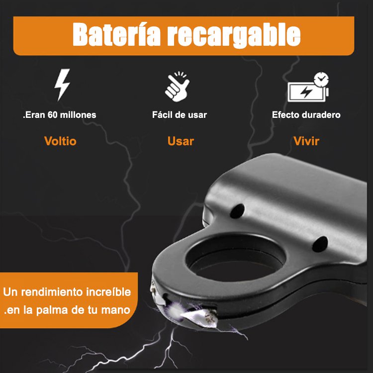 Llavero de descarga eléctrica con botón