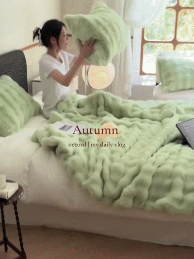 [Eine Decke, die zum Nacktschlafen geeignet ist] Dicke Flanelldecke