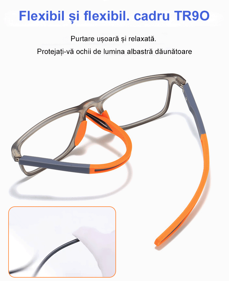 Ochelari de lectură sport din silicon de modă