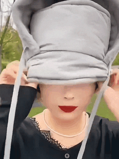 기모 도톰 보온 후드 넥워머 모자