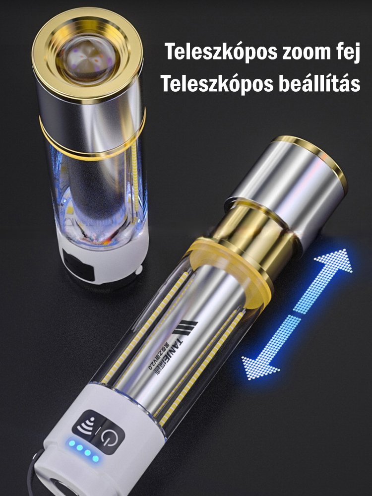 Szuper Zoom fényes zseblámpa