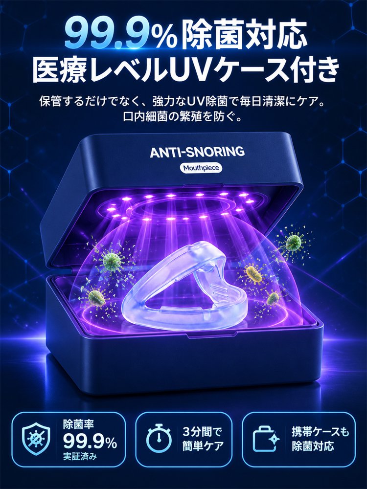 【いびき対策】快眠サポート睡眠マウスピース