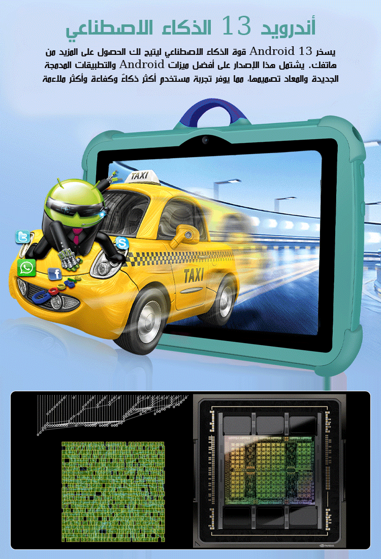 آلة التعلم الذكية للأطفال المضادة للصدمات لحماية العين وتطوير الذكاء