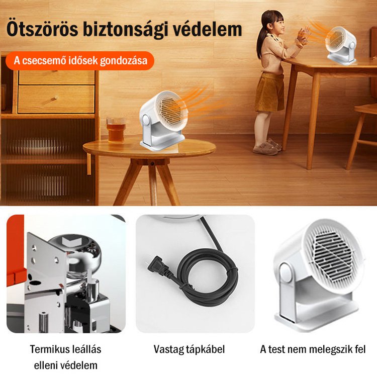 Eco energiatakarékos gyorsfűtő ventilátor, naponta csak 1 kWh! ⚡