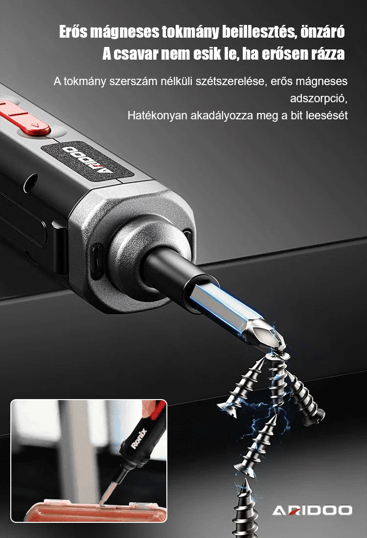 Többfunkciós és erős elektromos csavarhúzó