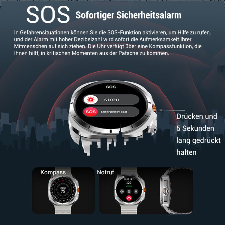 Neue Bluetooth-Anruf-Smartwatch