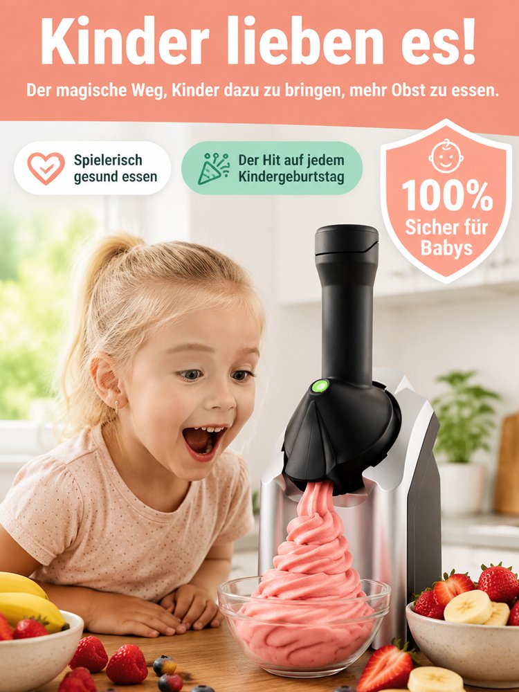 Vollautomatische Eismaschine, hausgemachtes Eis auf Knopfdruck – garantiert ohne Fehler