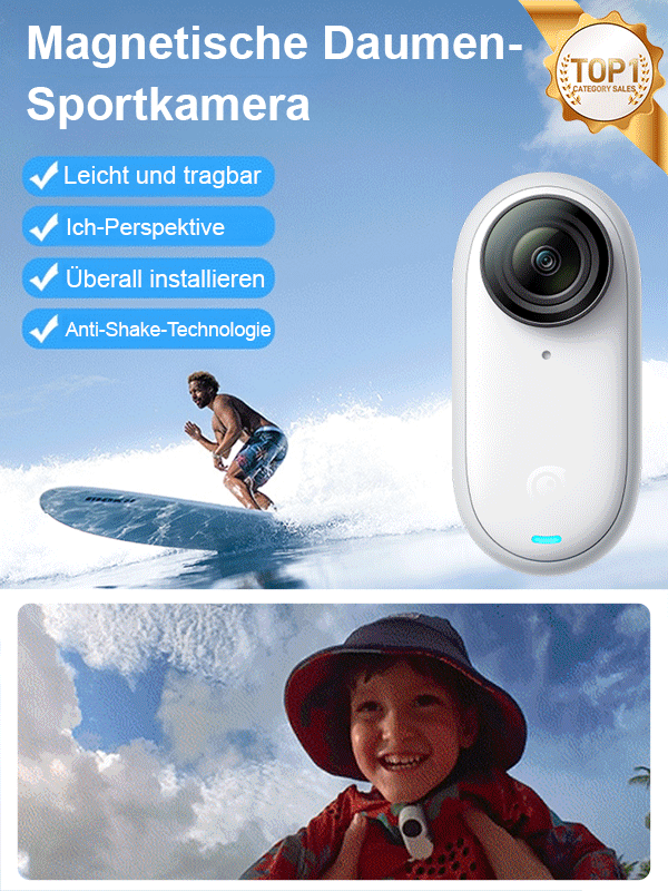 HD Magnetische Daumensportkamera